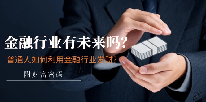 公众号付费文章：金融行业有未来吗？普通人如何利用金融行业发财?(附财富密码)-大鱼聊项目