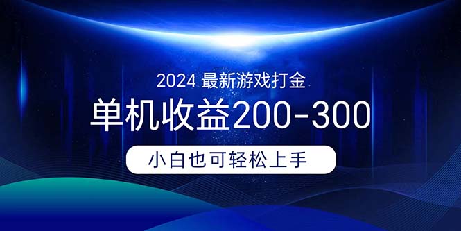 （11542期）2024最新游戏打金单机收益200-300-大鱼聊项目
