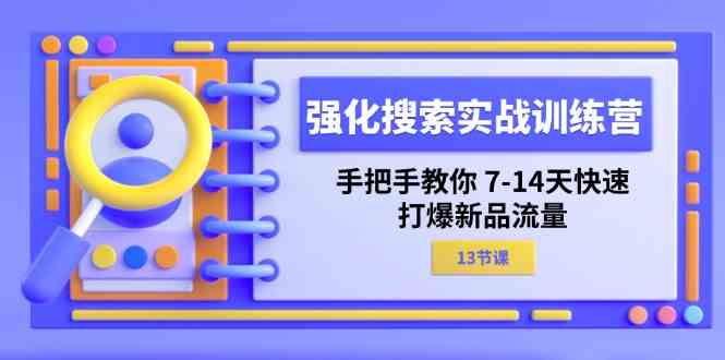 强化搜索实战训练营，手把手教你7-14天快速打爆新品流量（13节课）-大鱼聊项目