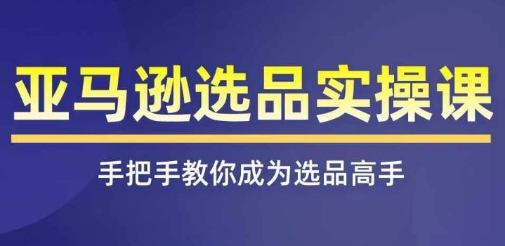 亚马逊选品实操课程，快速掌握亚马逊选品的技巧，覆盖亚马逊选品所有渠道-大鱼聊项目