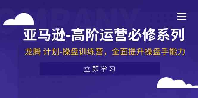 亚马逊高阶运营必修系列，龙腾计划-操盘训练营，全面提升操盘手能力-大鱼聊项目