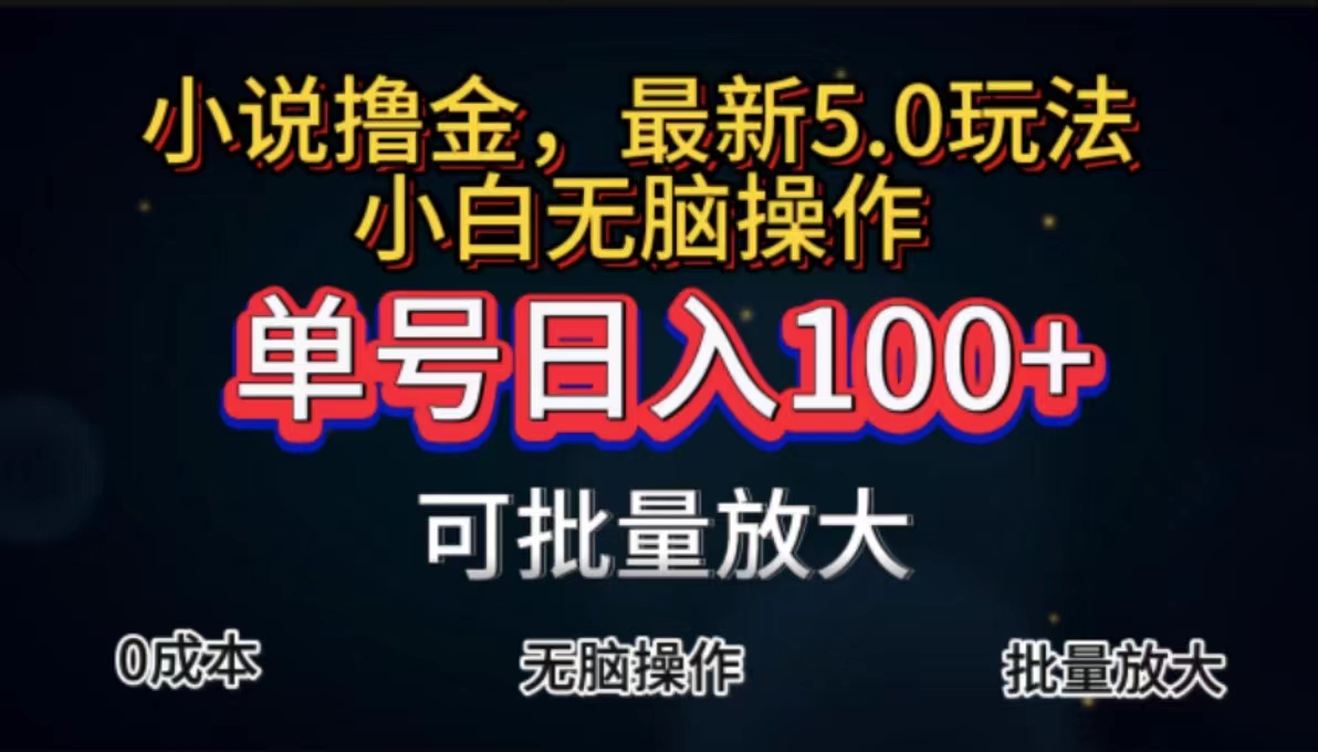 （11651期）全自动小说撸金，单号日入100+小白轻松上手，无脑操作-大鱼聊项目