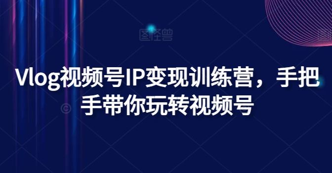Vlog视频号IP变现训练营，手把手带你玩转视频号-大鱼聊项目