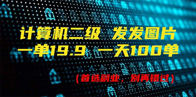 （11715期）计算机二级，一单19.9 一天能出100单，每天只需发发图片（附518G资料）-大鱼聊项目