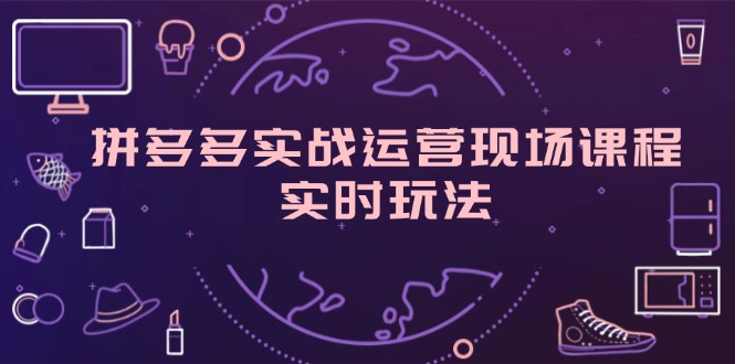 （11759期）拼多多实战运营现场课程，实时玩法，爆款打造，选品、规则解析-大鱼聊项目