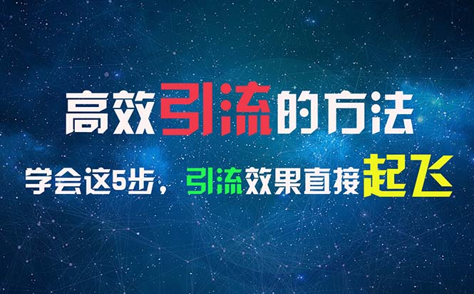 （11776期）高效引流的方法，可以帮助你日引300+创业粉，一年轻松收入30万，比打工强-大鱼聊项目