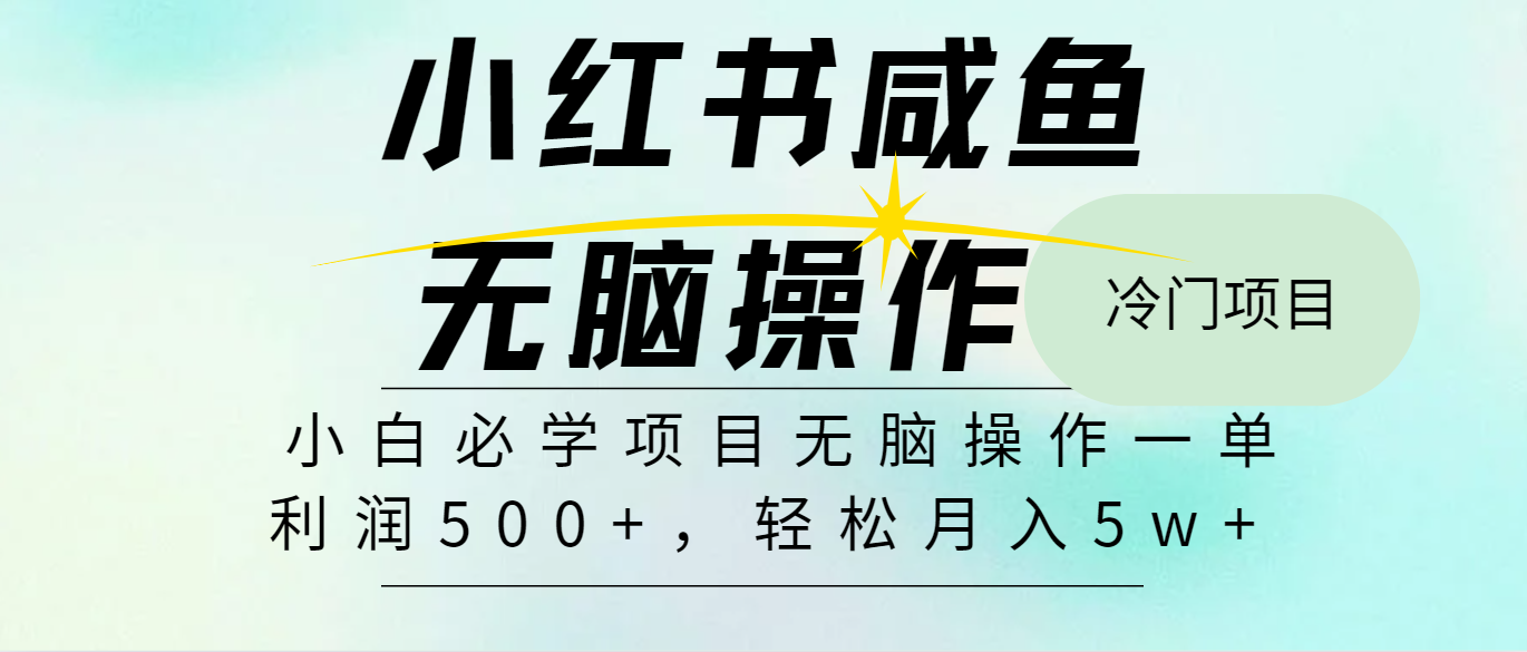 （11888期）2024最热门赚钱暴利手机操作项目，简单无脑操作，每单利润最少500-大鱼聊项目