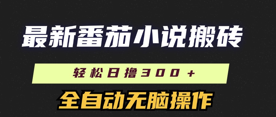 （11904期）最新番茄小说搬砖，日撸300＋！全自动操作，可矩阵放大-大鱼聊项目