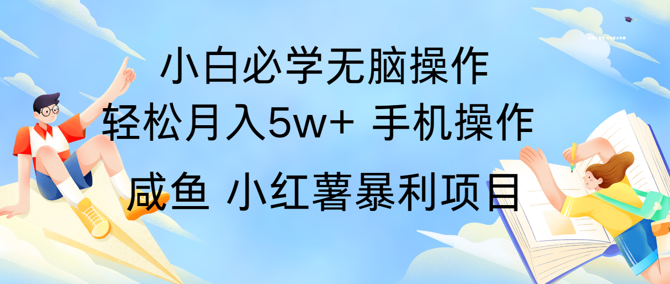 全网首发2024最暴利手机操作项目，简单无脑操作，每单利润最少500+-大鱼聊项目