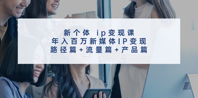 （11971期）新个体 ip变现课，年入百万新媒体IP变现，路径篇+流量篇+产品篇-大鱼聊项目