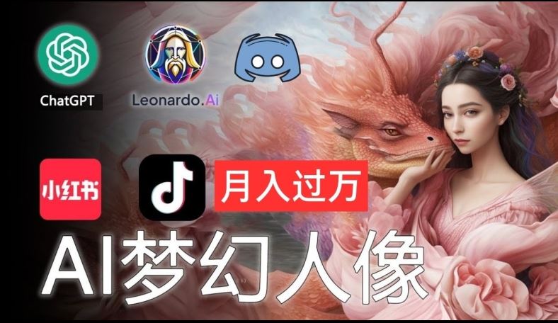 AI摄影梦幻人像：零基础也能月入过万的秘密【揭秘】-大鱼聊项目