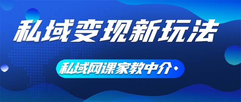 （12089期）私域变现新玩法，网课家教中介，只做渠道和流量，让大学生给你打工、0…-大鱼聊项目