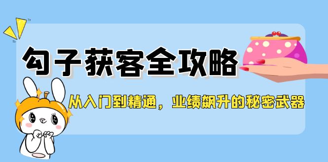 （12247期）从入门到精通，勾子获客全攻略，业绩飙升的秘密武器-大鱼聊项目