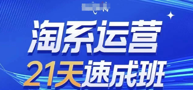 淘系运营21天速成班(更新24年9月)，0基础轻松搞定淘系运营，不做假把式-大鱼聊项目