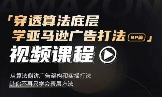 穿透算法底层，学亚马逊广告打法SP篇，从算法侧讲广告架构和实操打法，让你不再只学会表层方法-大鱼聊项目