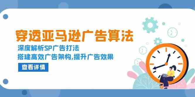 穿透亚马逊广告算法，深度解析SP广告打法，搭建高效广告架构,提升广告效果-大鱼聊项目