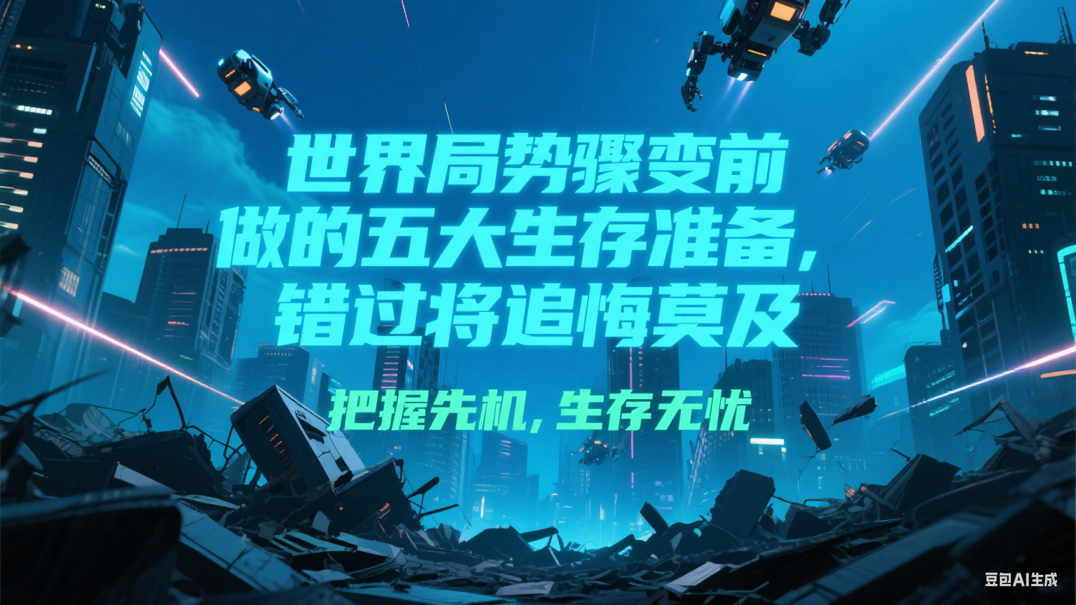 付费文章《世界局势骤变前必做的五大生存准备，错过将追悔莫及》-大鱼聊项目