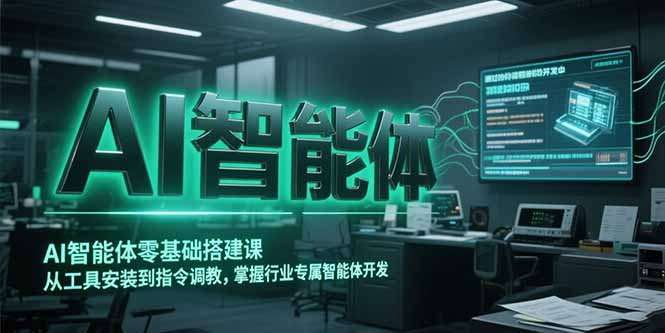 AI智能体零基础搭建课，从工具安装到指令调教，掌握行业专属智能体开发…-大鱼聊项目