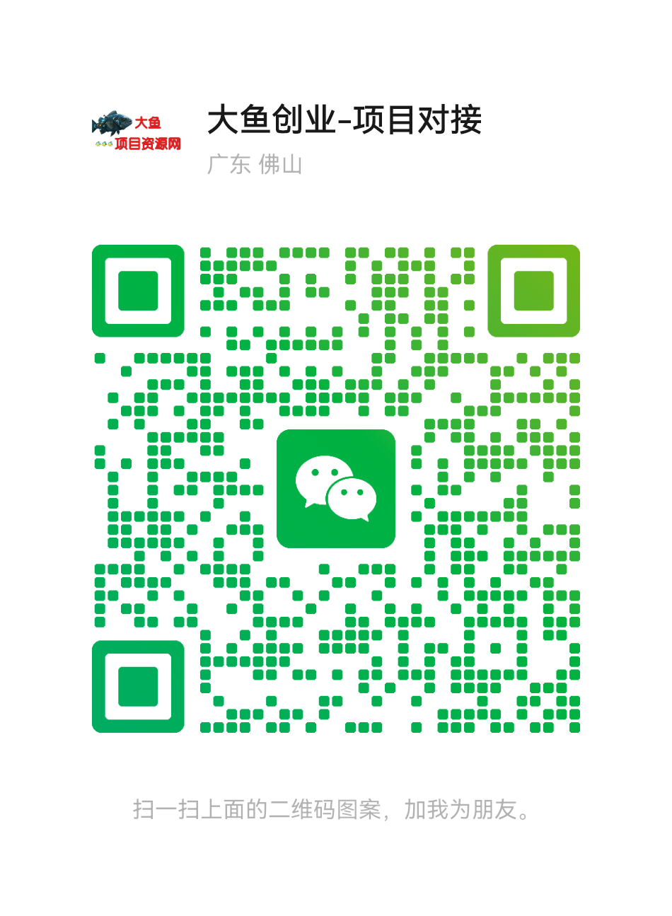 扫一扫加微信-大鱼聊项目