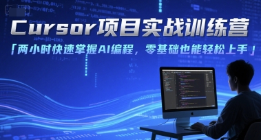 Cursor项目实战训练营，两小时快速掌握AI编程，零基础也能轻松上手-大鱼聊项目