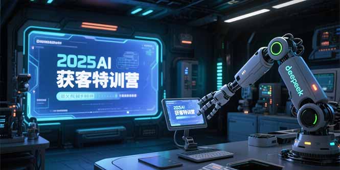 2025AI获客特训营，AI图文视频全制作，deepseek工具实操教学-大鱼聊项目