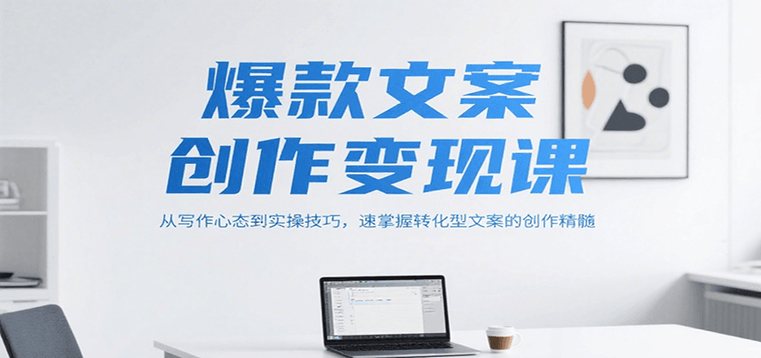 爆款文案创作变现课，从写作心态到实操技巧，速掌握转化型文案的创作精髓-大鱼聊项目
