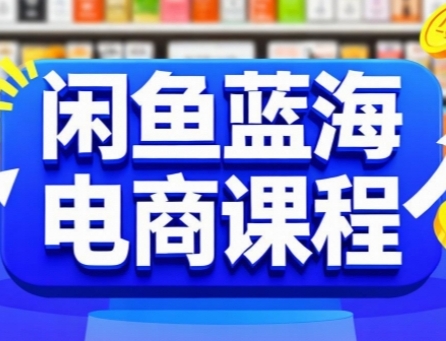 闲鱼蓝海电商课程，手把手助你快速上手，轻松实现闲鱼稳定盈利-大鱼聊项目