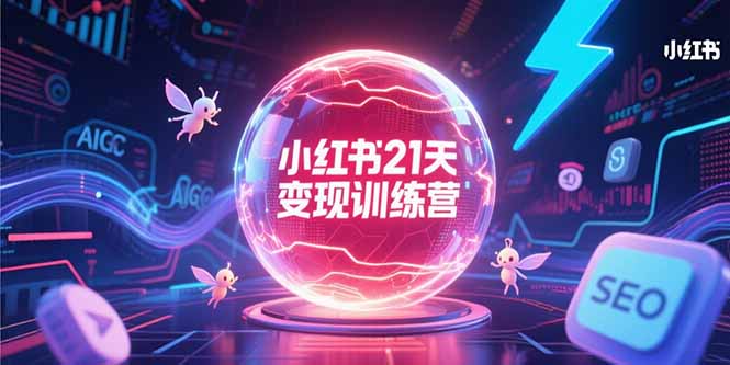 小红书21天变现训练营，AIGC工具高效应用，SEO优化核心技巧-大鱼聊项目