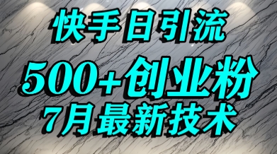 创业粉怎么打？快手精准引流创业粉，宝妈群体日进500+精准流量-大鱼聊项目