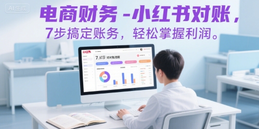 电商财务-小红书对账，7步搞定账务，轻松掌握利润-大鱼聊项目