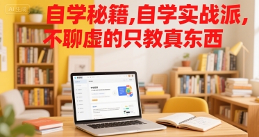 自学秘籍，自学实战派，不聊虚的只教真东西-大鱼聊项目