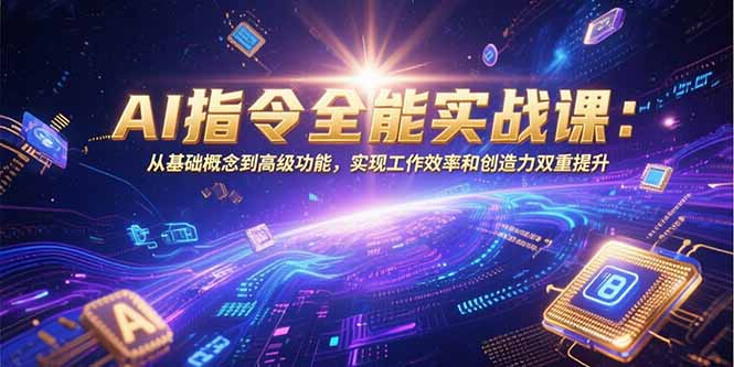AI指令全能实战课：从基础概念到高级功能，实现工作效率和创造力双重提升-大鱼聊项目