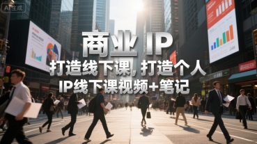 商业IP打造线下课，打造个人 IP线下课视频+笔记-大鱼聊项目
