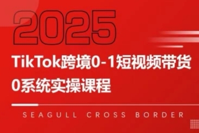 TikTok跨境0-1短视频带货，系统拆解TikTok跨境带货全链路，实现跨境可持续盈利-大鱼聊项目