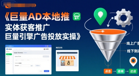 巨量AD本地推实体获客推广，巨量引擎广告投放实操-大鱼聊项目