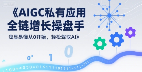 AIGC私有化应用全链增长操盘手，浅显易懂从0开始，轻松驾驭AI-大鱼聊项目