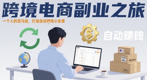 跨境电商副业之旅，一个人的亚马逊，打造自动賺钱小生意-大鱼聊项目