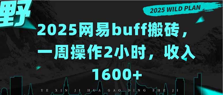 2025网易buff搬砖，一周操作2小时，收入1600+-大鱼聊项目