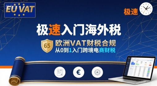 极速入门海外税，欧洲VAT财税合规，从0到1入门跨境电商财税-大鱼聊项目