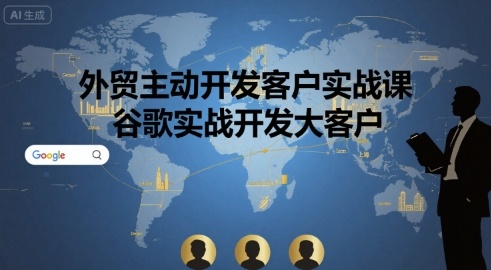 外贸主动开发客户实战课，谷歌实战开发大客户-大鱼聊项目