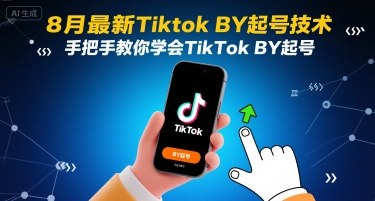8月最新Tiktok搬运起号技术，手把手教你学会TikTok搬运起号-大鱼聊项目
